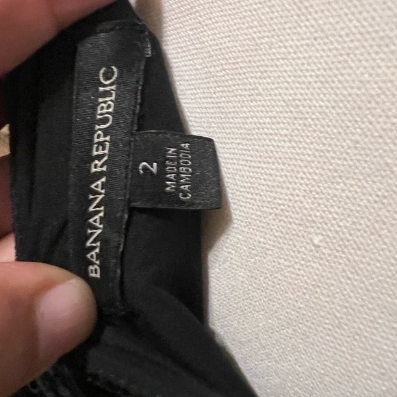 Banana Republic Crushed Velvet Spaghetti Strap Tie Waist Holiday Party Romper - Picture 6 of 9